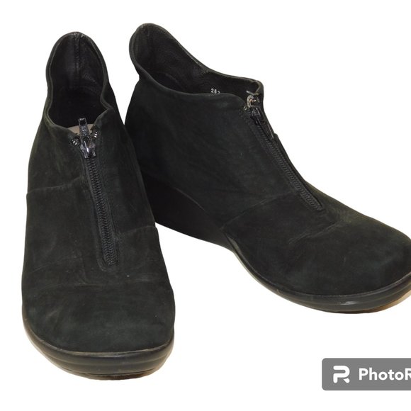 Dr. Zen Walky Suede Leather Wedge Comfort Shoes Size 43 (US Size 10.5) - Picture 1 of 11